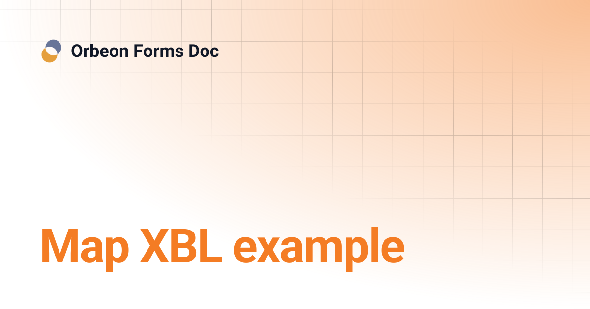Map XBL example | Orbeon Forms Doc